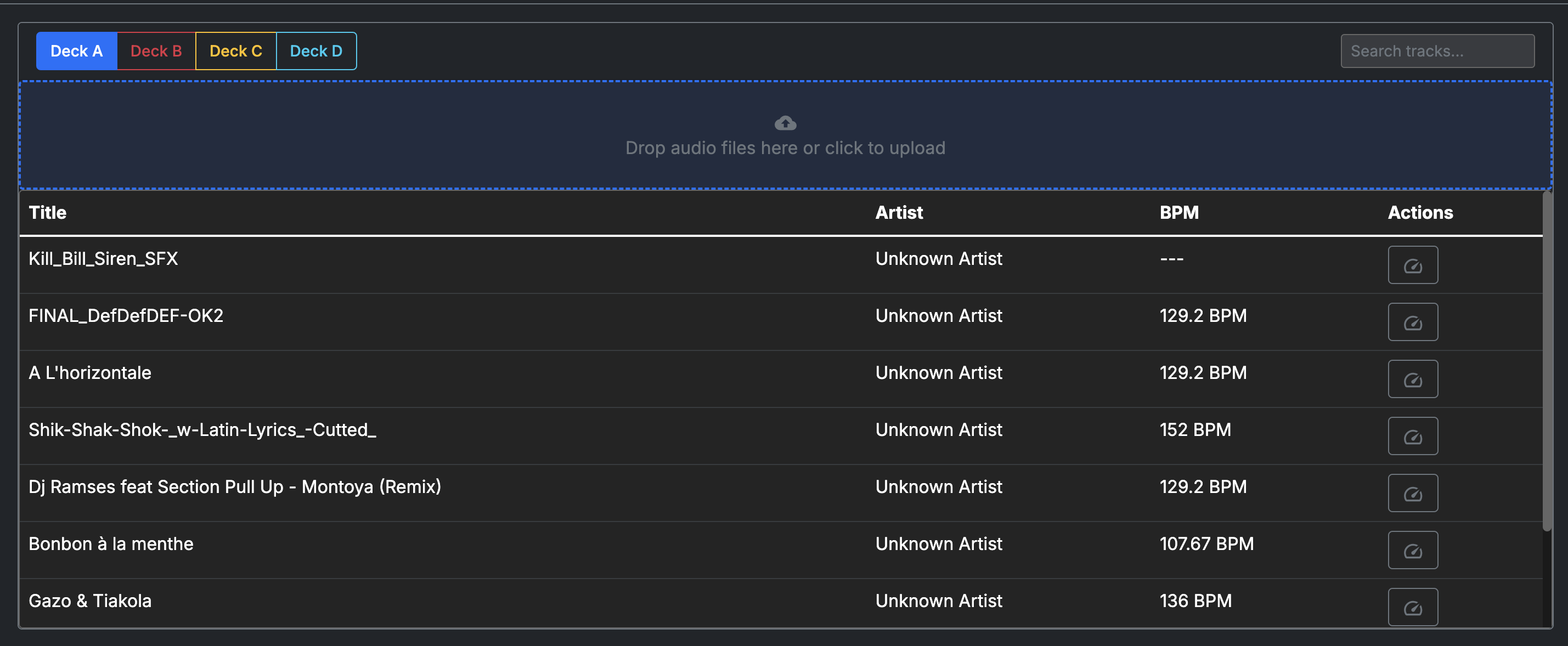 Music list